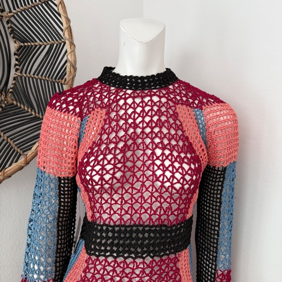 NWT, Bebe Netted Dress - Picture 3 of 8